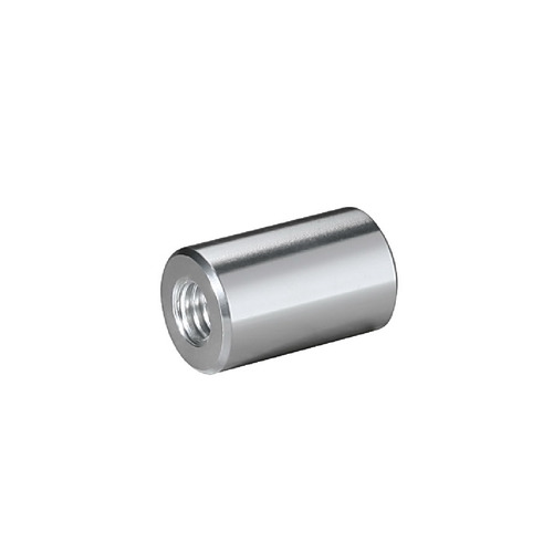 5/16-18 Threaded Barrels Diameter: 5/8'', Length: 1'', Clear Anodized [Required Material Hole Size: 3/8'' ]