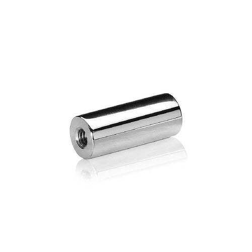 1/4-20 Threaded Barrels Diameter: 5/8'', Length: 1 1/2'', Polished Finish Grade 304 [Required Material Hole Size: 17/64'' ]