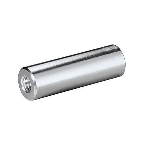 5/16-18 Threaded Barrels Diameter: 5/8'', Length: 2'', Clear Anodized [Required Material Hole Size: 3/8'' ]