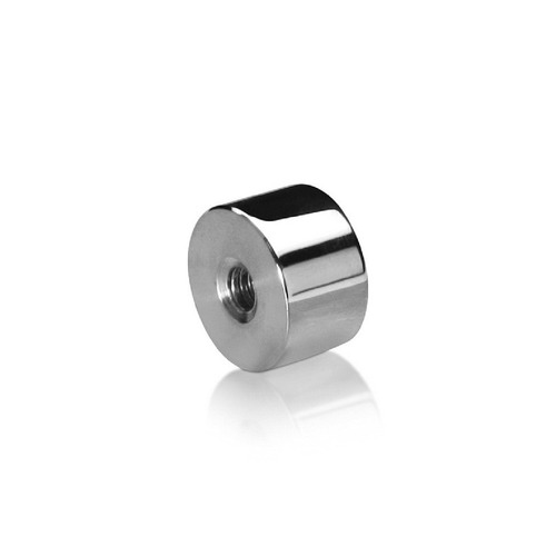 1/4-20 Threaded Barrels Diameter: 7/8'', Length: 1/2'', Polished Finish Grade 304 [Required Material Hole Size: 17/64'' ]