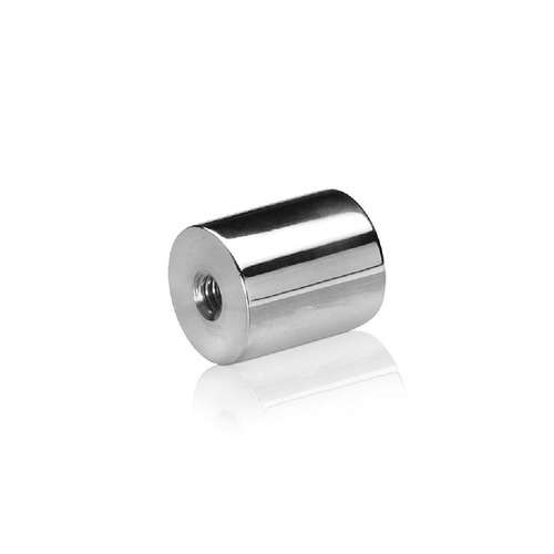 1/4-20 Threaded Barrels Diameter: 7/8'', Length: 1'', Polished Finish Grade 304 [Required Material Hole Size: 17/64'' ]