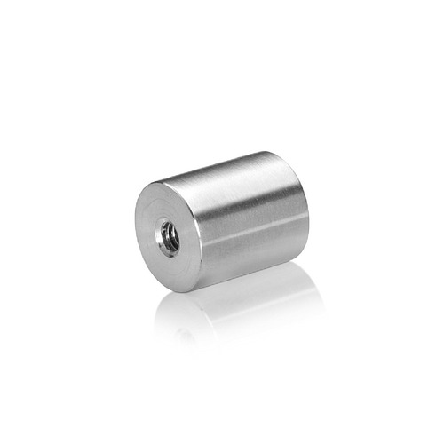 1/4-20 Threaded Barrels Diameter: 7/8'', Length: 1'', Brushed Satin Finish Grade 304 [Required Material Hole Size: 17/64'' ]