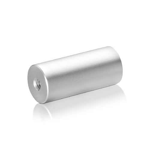 1/4-20 Threaded Barrels Diameter: 7/8'', Length: 2'', Clear Anodized  [Required Material Hole Size: 17/64'' ]