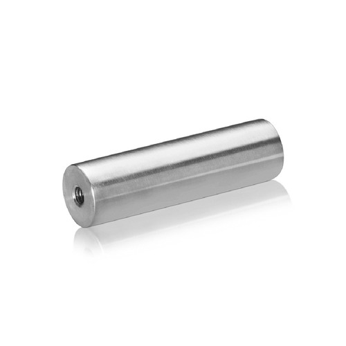 1/4-20 Threaded Barrels Diameter: 7/8'', Length: 3'', Brushed Satin Finish Grade 304 [Required Material Hole Size: 17/64'' ]