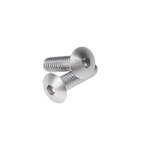 Clear Anodized Aluminum Bolt 1/4-20 Thread, length 7/8'', 5/32'' Hex Broach