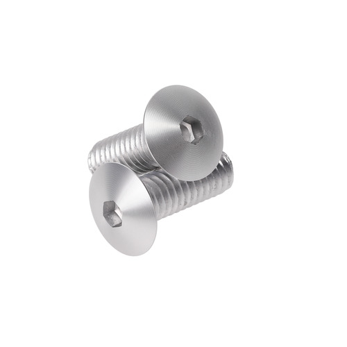 Clear Anodized Aluminum Bolt 5/16-18 Thread, Length 7/8'', 5/32'' Hex Broach