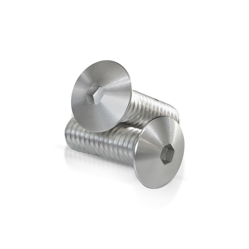 Clear Anodized Aluminum Bolt 5/16-18 Thread, length 1'', 5/32'' Hex Broach