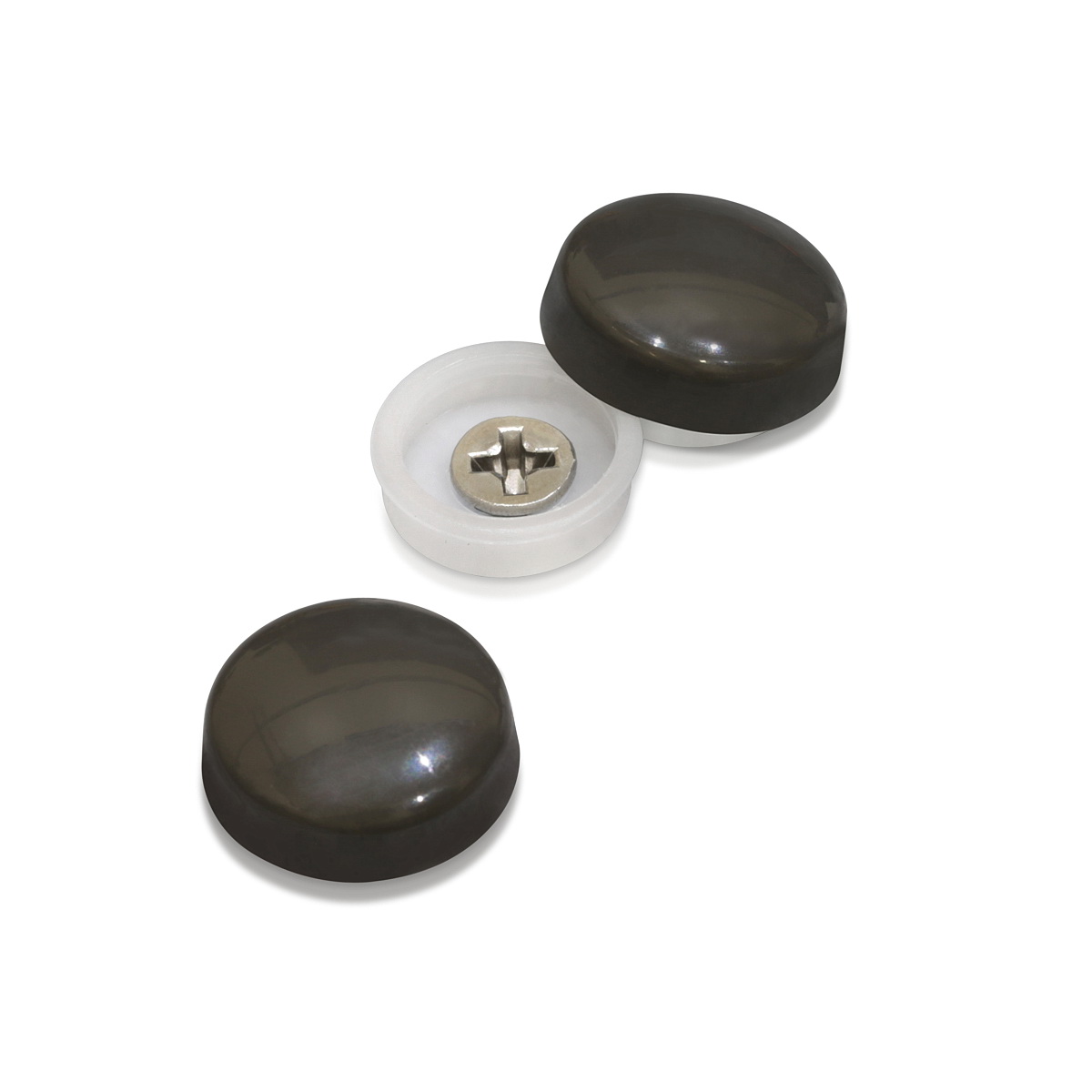 Snap-Cap For Screw #10 & #12 - Medium Slate Gloss (Washers sold separately)