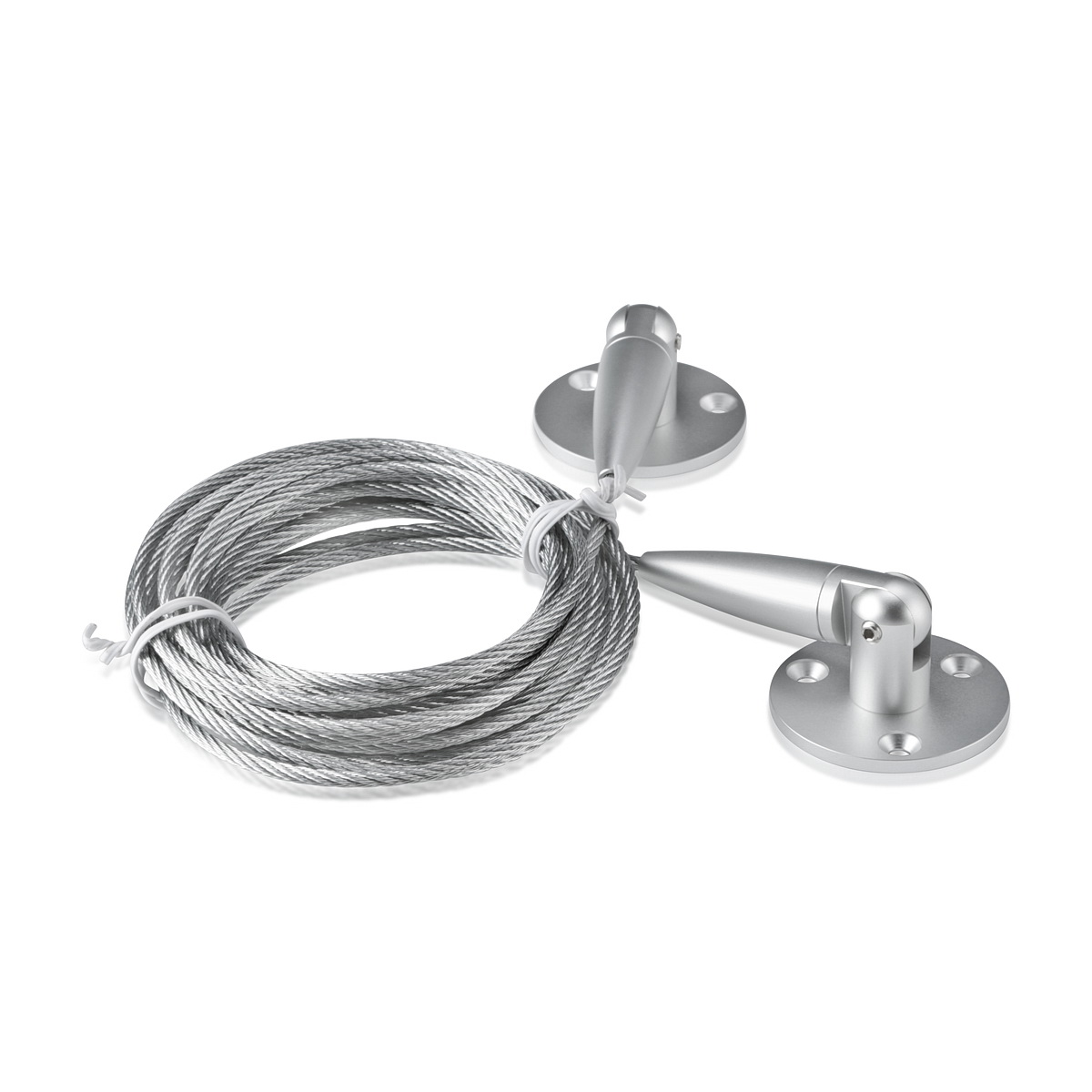 Signature Cable Systems, Stainless Steel Satin Brushed Kit (included 1 x Bottom, 1 x Top Adjustable Angle, 1 x Steel Cable 1/8'' Length 13' 1'')