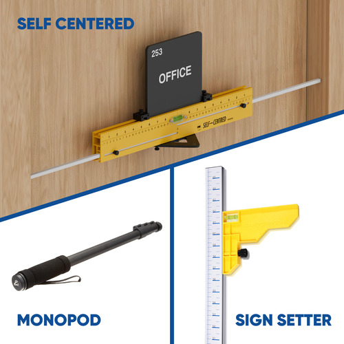 3-in-1 Sign Installation Kit – Includes Self-Centered Sign Setter, Standard Sign Setter, and 67