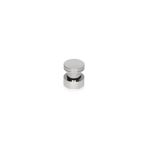 3/4'' Diameter X 5/16'' Barrel Length Stainless Steel (316) Panel Mount Standoffs, Flat Head Polished Finish (for Inside or Outside Use) Material Thick. Accepted 5/16'' to 3/8'' [Required Material Hole Size: 9/16'']