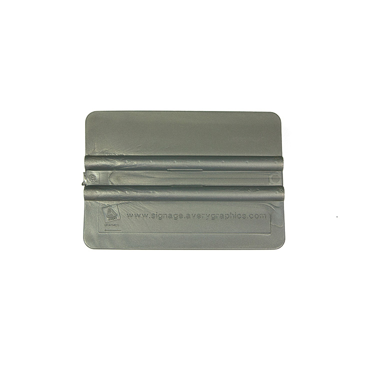 Avery 4'' x 3'' Silver Premium Squeegee, Medium Hardness for Vinyl Application