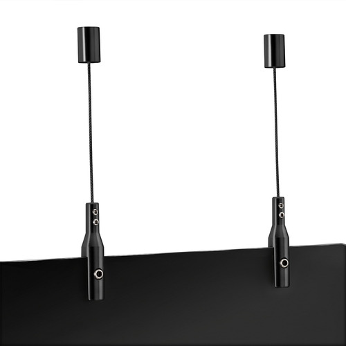 Suspended Cable System Kit (2 full set) Aluminum Black Matte Anodized finish - 1/16'' Diameter Cable