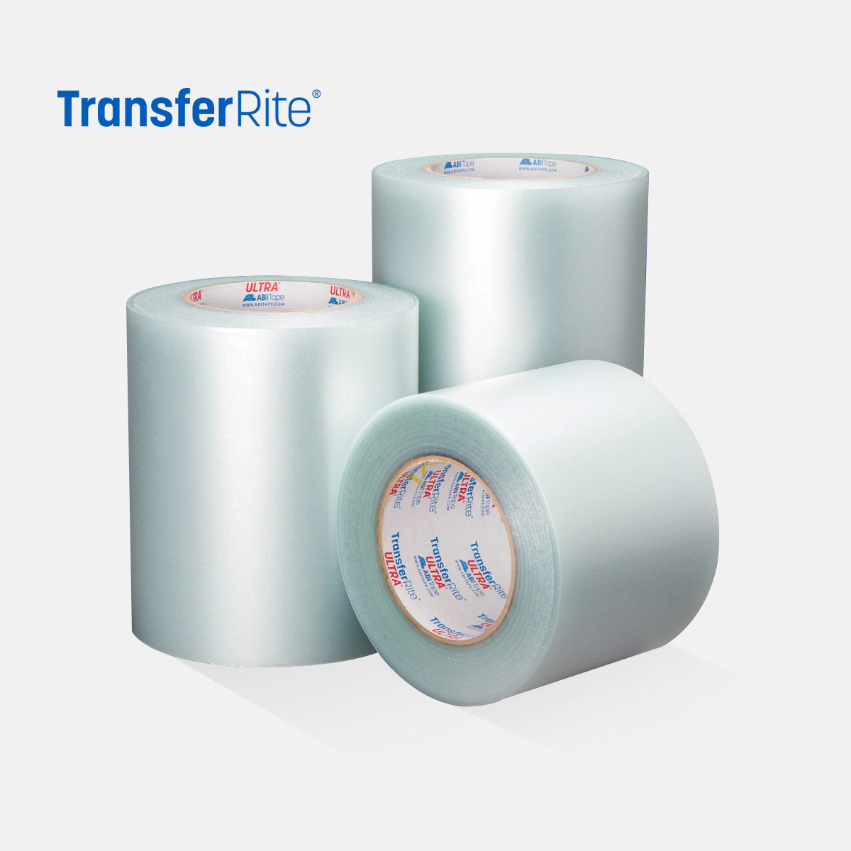 TransferRite 1310U Ultra Clear 12'' x 100 Yards Roll Medium Tack Transfer Tape