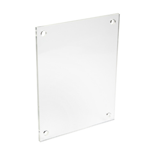 (2) 24'' x 36'' Clear Acrylics, Pre-Drilled With Polished Edges (Thick 3/16'' each), with Drill Template & Instruction Guide, For Wall Frame Use