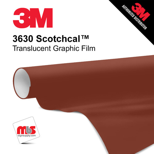 24'' x 50 Yards 3M™ 3630 Scotchcal™ Matte Light Rust Brown 7 year Unpunched 2 Mil Cast Graphic Vinyl Film (Color Code 109)