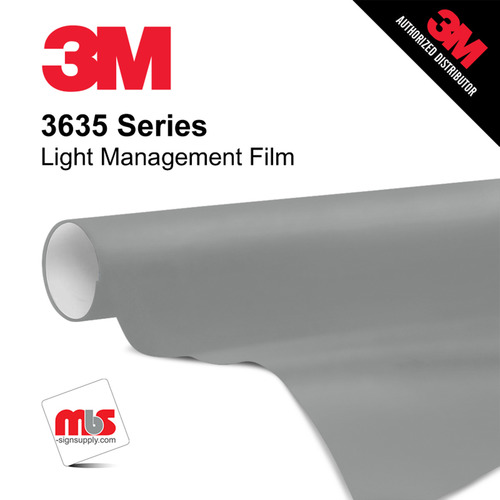 48'' x 50 Yards 3M™ 3635 Light Managements Matte Smoke Grey 5 year Unpunched 2 Mil Calendered Graphic Vinyl Film (Color Code 091)