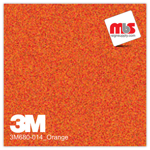 15'' x 50 Yards 3M™ 680 Scotchlite™ Gloss Orange 5 year Unpunched 7 Mil Graphic Vinyl Film (Color Code 014)