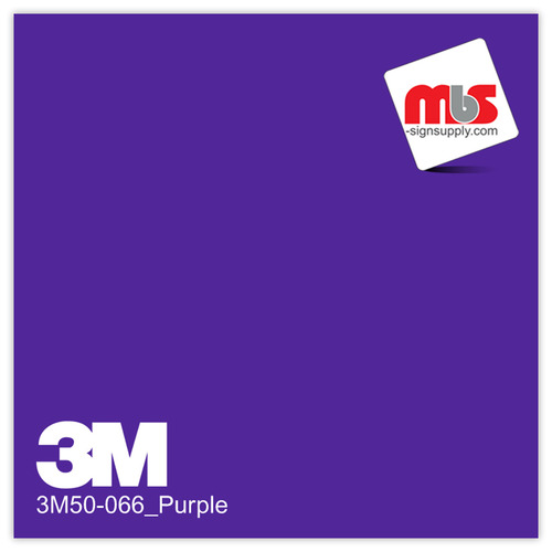 30'' x 50 Yards 3M™ Series 50 Scotchcal Gloss Purple 5 Year Unpunched 3 Mil Calendered Graphic Vinyl Film (Color Code 066)