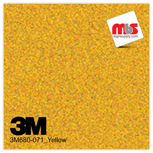 15'' x 10 Yards 3M™ 680 Scotchlite™ Gloss Yellow 5 year Unpunched 7 Mil Graphic Vinyl Film (Color Code 071)