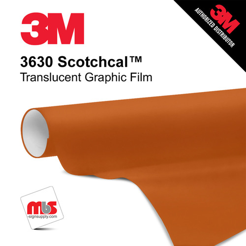 48'' x 10 Yards 3M™ 3630 Scotchcal™ Matte Bronze 7 year Unpunched 2 Mil Cast Graphic Vinyl Film (Color Code 129)