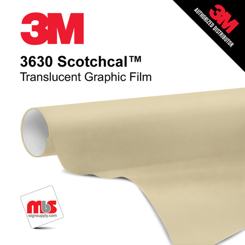 24'' x 10 Yards 3M™ 3630 Scotchcal™ Matte Light Beige 7 year Unpunched 2 Mil Cast Graphic Vinyl Film (Color Code 149)