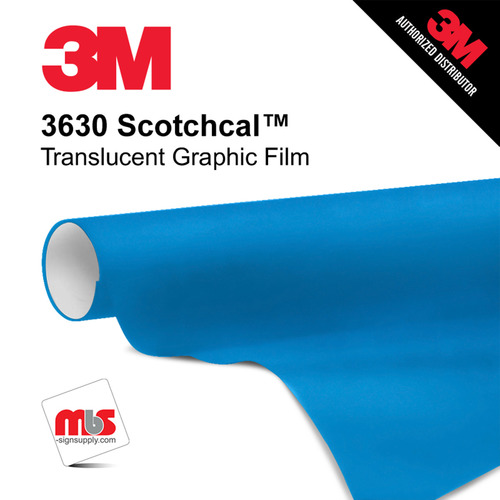 24'' x 10 Yards 3M™ 3630 Scotchcal™ Matte Olympic Blue 7 year Unpunched 2 Mil Cast Graphic Vinyl Film (Color Code 057)