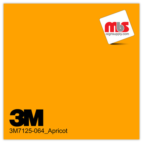 15'' x 10 Yards 3M™ 7125 Scotchcal™ ElectroCut™ Gloss Apricot 7 year Unpunched 2 Mil Cast Graphic Vinyl Film (Color Code 064)