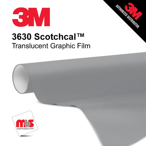 15'' x 10 Yards 3M™ 3630 Scotchcal™ Matte Shadow Grey 7 year Unpunched 2 Mil Cast Graphic Vinyl Film (Color Code 071)