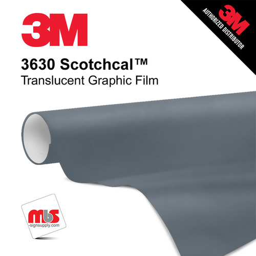 24'' x 10 Yards 3M™ 3630 Scotchcal™ Matte Slate Gray 7 year Unpunched 2 Mil Cast Graphic Vinyl Film (Color Code 061)