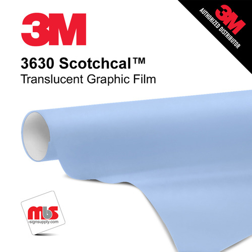 24'' x 50 Yards 3M™ 3630 Scotchcal™ Matte Evening Blue 7 year Unpunched 2 Mil Cast Graphic Vinyl Film (Color Code 317)