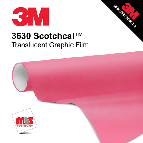 48'' x 50 Yards 3M™ 3630 Scotchcal™ Matte Rose Mauve 7 year Unpunched 2 Mil Cast Graphic Vinyl Film (Color Code 068)