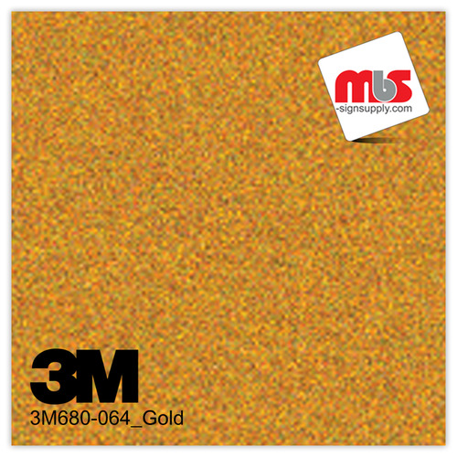 15'' x 10 Yards 3M™ 680 Scotchlite™ Gloss Gold 5 year Unpunched 7 Mil Graphic Vinyl Film (Color Code 064)
