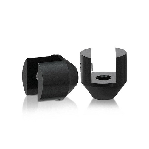 Aluminum Titanium Anodized Finish 1'' x 7/8'' Projecting Gripper, Holds Up To 1/2'' Material