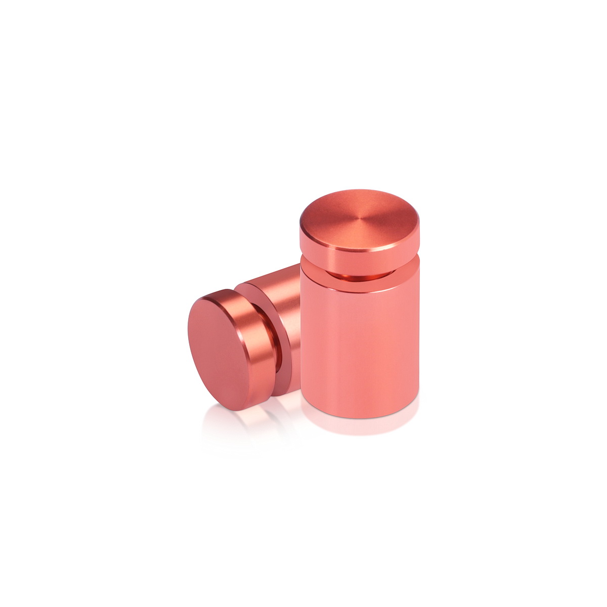 5/8'' Diameter X 3/4'' Barrel Length, Affordable Aluminum Standoffs, Copper Anodized Finish Easy Fasten Standoff (For Inside / Outside use) [Required Material Hole Size: 7/16'']