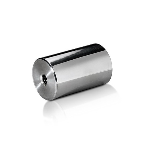 5/16-18 Threaded Barrels Diameter: 1 1/4'', Length: 2'', Polished Finish Grade 304 [Required Material Hole Size: 3/8'' ]
