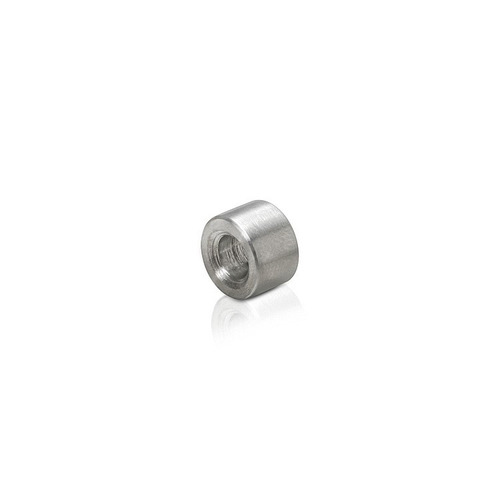 Un Threaded Barrels Diameter: 3/8'', Length: 1/4'', Polished Stainless Steel Grade 304 [Required Material Hole Size: 7/32'' ]
