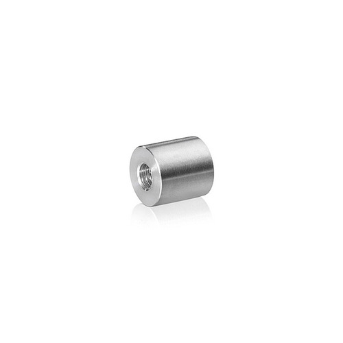 5/16-18 Threaded Barrels Diameter: 3/4'', Length: 3/4'', Polished Stainless Steel Finish Grade 304 [Required Material Hole Size: 3/8'' ]