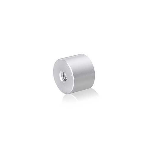 10-24 Threaded Barrels Diameter: 1'', Length: 3/4'', Clear Anodized Aluminum [Required Material Hole Size: 7/32'']