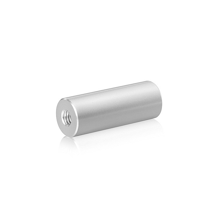 5/16-18 Threaded Barrels Diameter: 3/4'', Length: 2'', Clear Anodized [Required Material Hole Size: 3/8'' ]