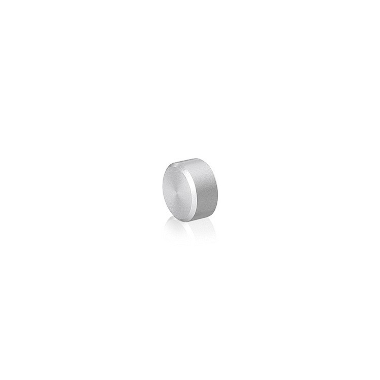 10-24 Threaded Caps Diameter: 1/2'', Height: 1/4'', Clear Anodized Aluminum [Required Material Hole Size: 7/32'']