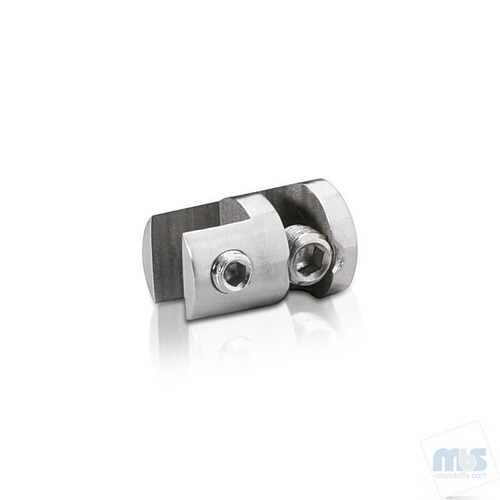 Vertical Support - Up to 3/8'' - Single Sided - Panel Grip - Stainless Steel - For Rod