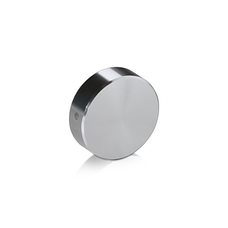 5/16-18 Threaded Locking Caps Diameter. 1'', Height: 5/16'', Clear Anodized Aluminum [Required Material Hole Size: 3/8'']