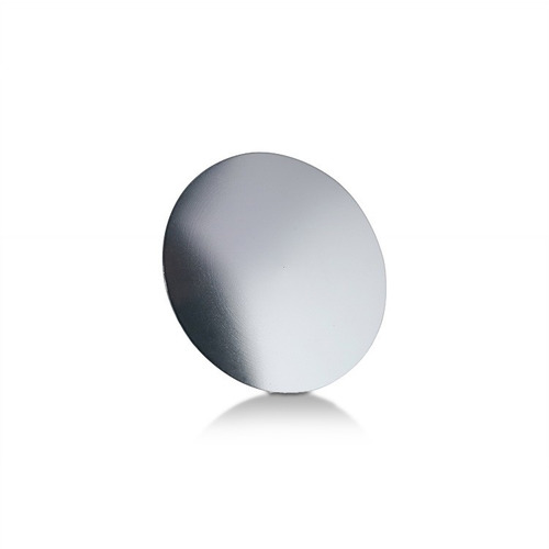 5/16-18 Threaded Rounded Caps Diameter: 1 1/2'', Height: 1/8'', Clear Anodized Aluminum [Required Material Hole Size: 3/8'']