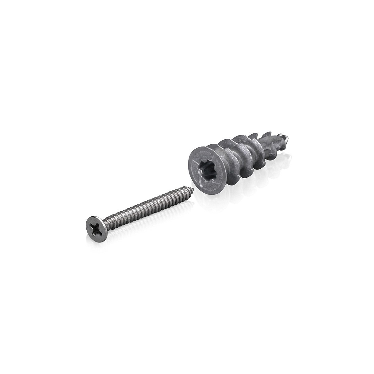 #8 Stainless Steel Screw and Zinc Anchor Package for Drywall