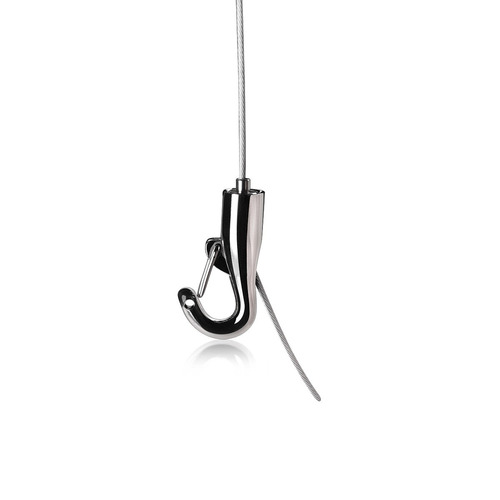 Self-Gripping Cable Hook with Safety Lock (For Cable Diameter 1/16'' (0.06'')