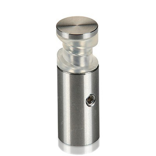 Stainless Steel Standoffs for Curved Glass, Diameter: 1/2'', Standoff: 1'' [Required Material Hole Size: 3/8'']