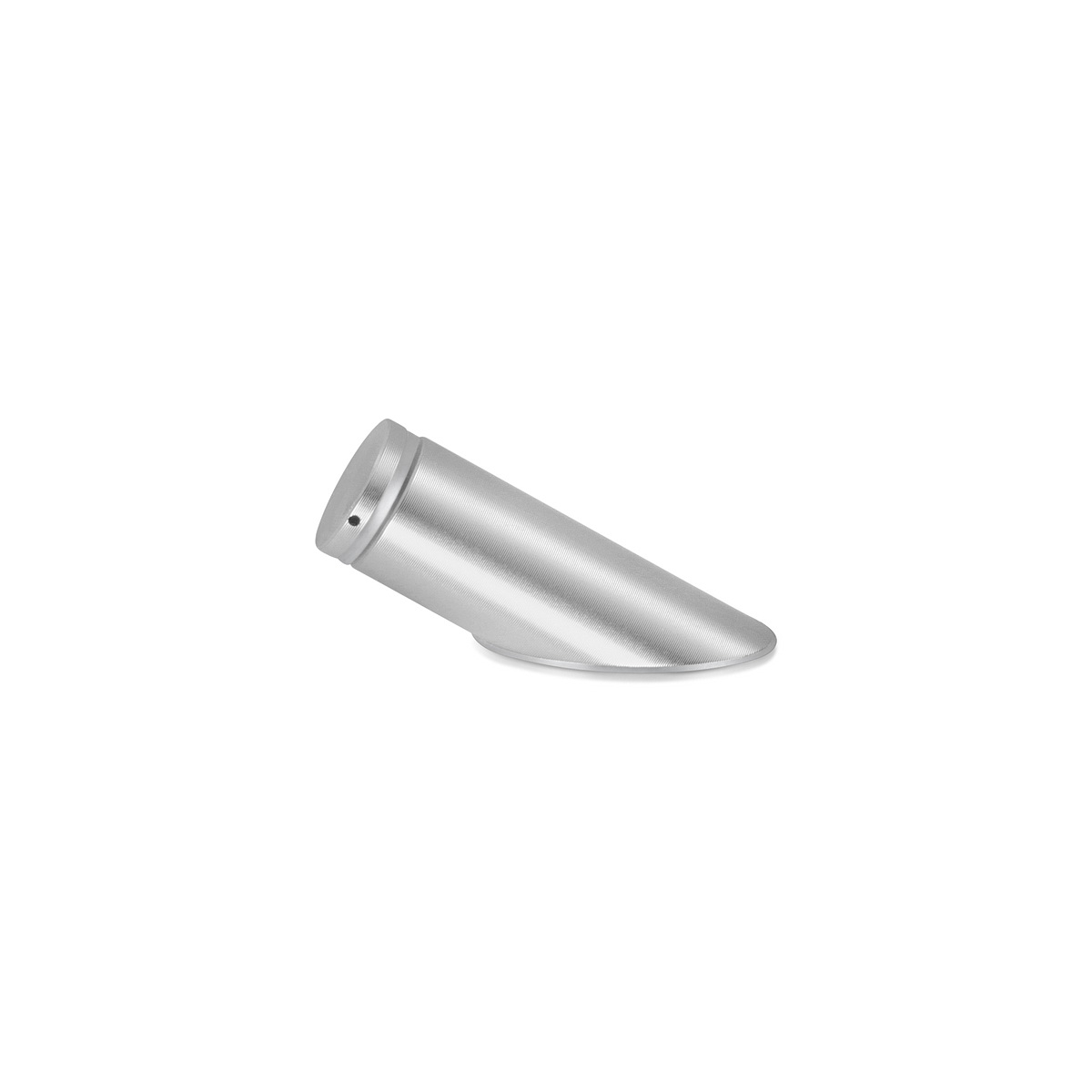 1/2'' Diameter Desktop Table Standoffs 60° Angle - Flat Head Standoffs (Aluminum Clear Anidozed) [Required Material Hole Size: 1/4'']