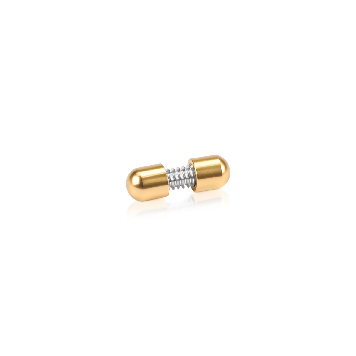 1/4'' Diameter Material Connector (Aluminum Champagne Anodized) [Required Material Hole Size: 7/32'']