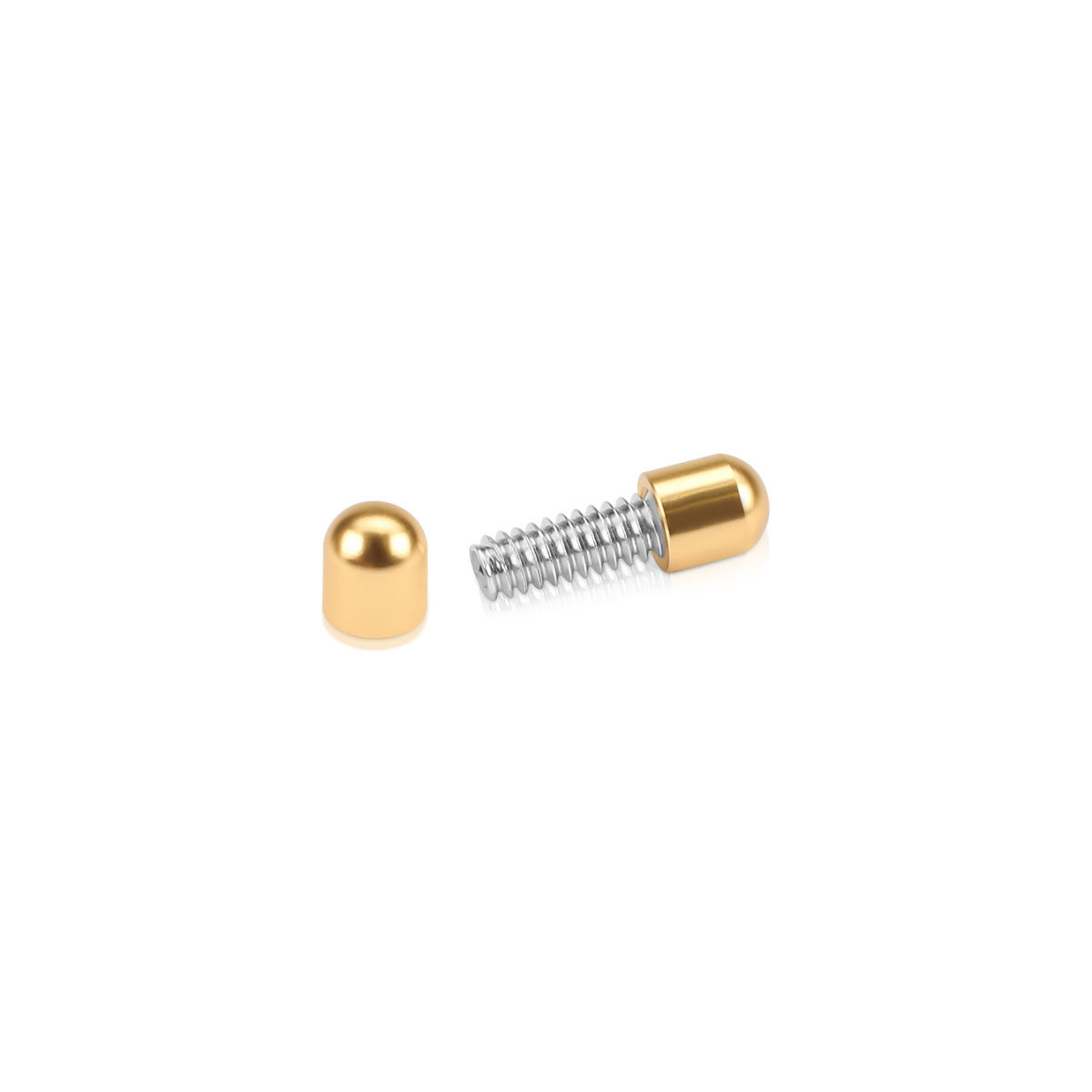 1/4'' Diameter Material Connector (Aluminum Champagne Anodized) [Required Material Hole Size: 7/32'']
